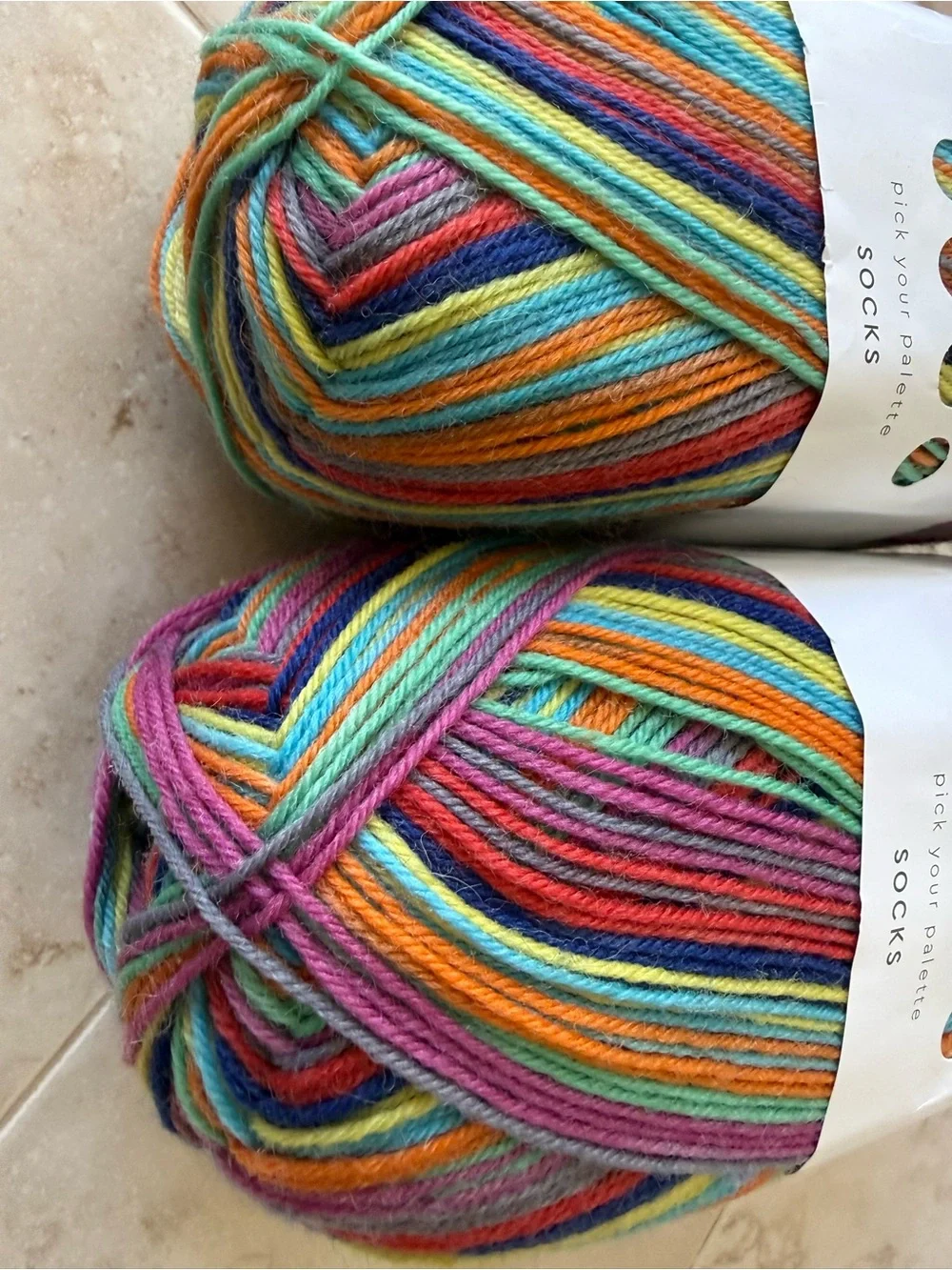 Paintbox Multicolor Sock Yarn - Rainbow Stripes